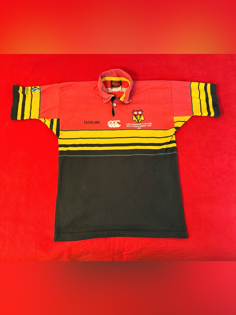 Vintage Canterbury South Africa Namibia Tour 2003 Panacea 29 Rugby Shirt Size M